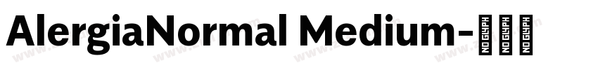AlergiaNormal Medium字体转换